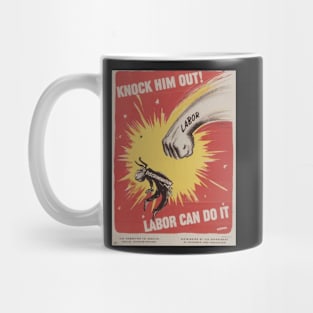 Retro Labors Union Poster Mug